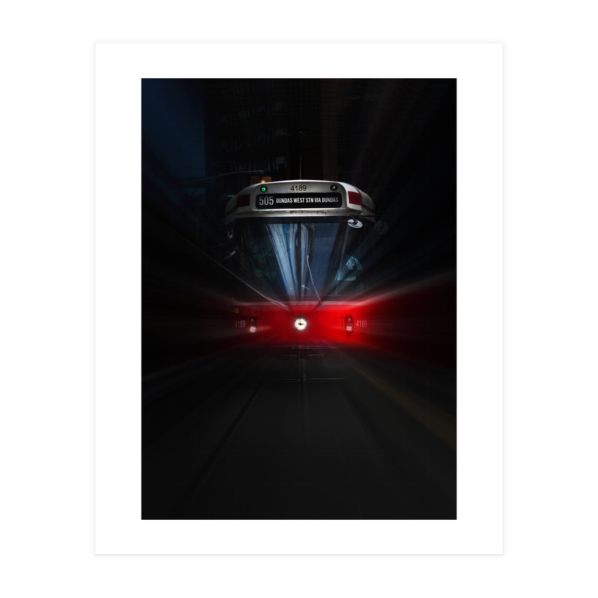 The 505 Dundas Streetcar 1 Color Flow Version (Print Only)