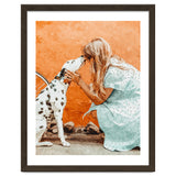 Pet Bound | Dalmatian Dog Lover Friendship Companion | Modern Bohemian Woman Puppy Animals Love thumbnail