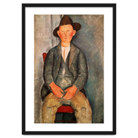 Amadeo Modigliani / 'The Young Farmer', 1918, Oil on canvas.