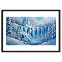 Frozen Cascades of Winter