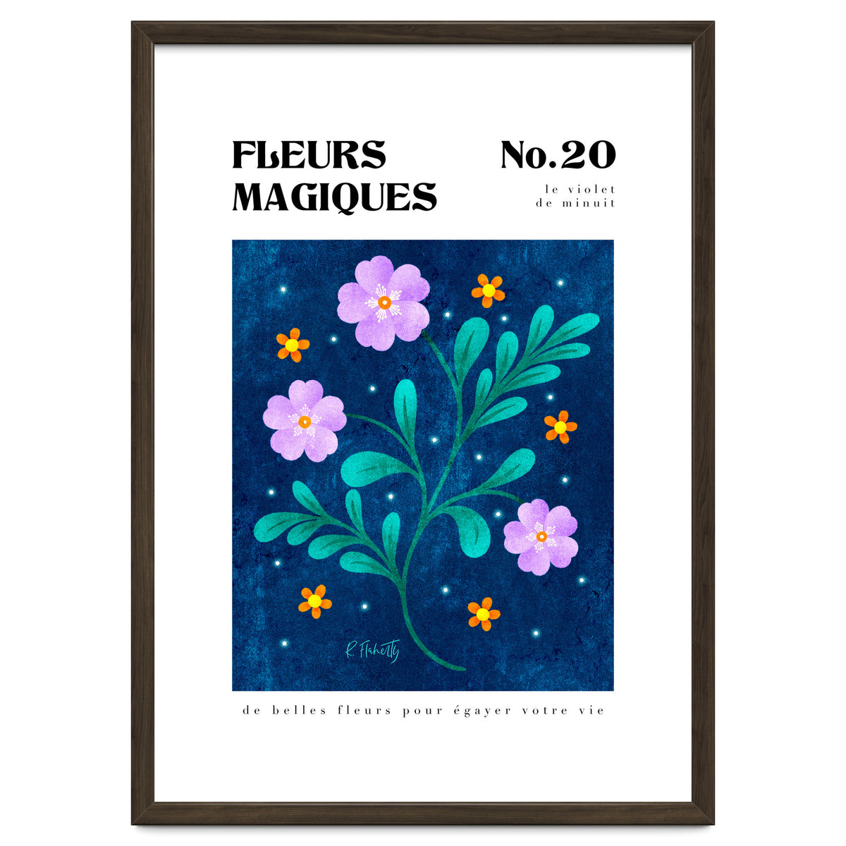 Magical Flowers No.20 Midnight Purple
