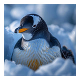 Gentoo Penguin In Its Natural Snowy Habitat (Print Only) thumbnail