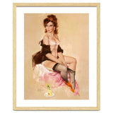 Sexy Pinup Brunette Modelling thumbnail