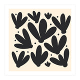 Abstract Monochrome Flowers 1 (Print Only) thumbnail