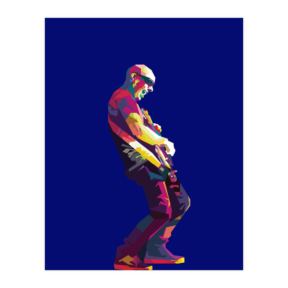 Joe Satriani Rock Guiatist Pop Art WPAP (Print Only)