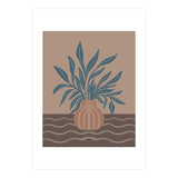 Modern Vase with Tropical Leaves (Print Only) thumbnail