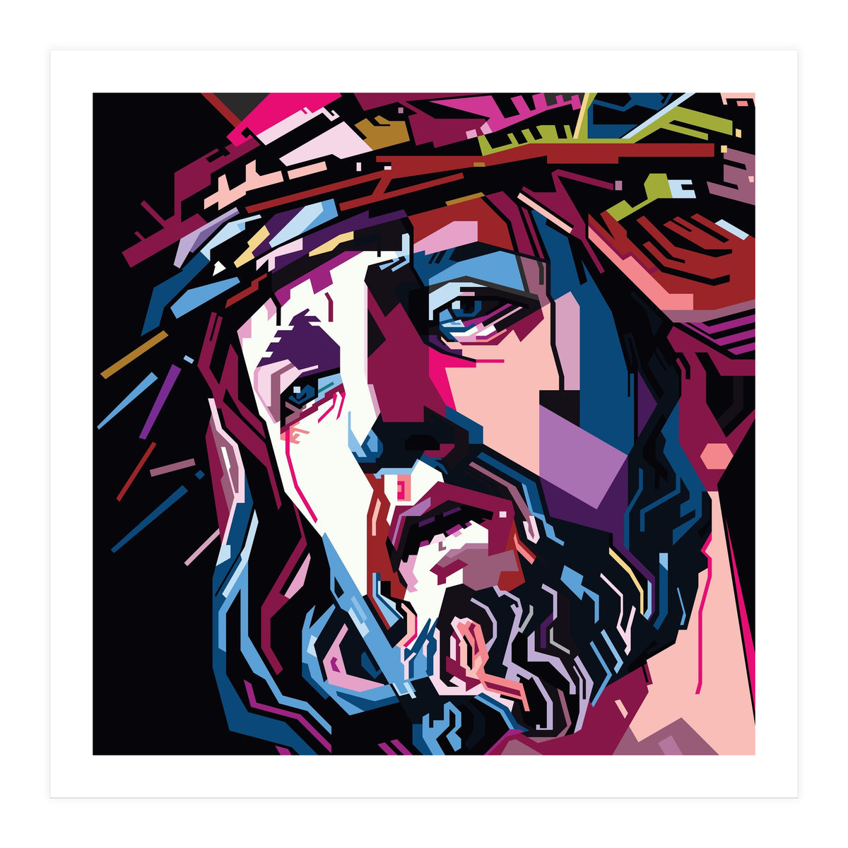 Jesus Christ Style WPAP (Print Only)