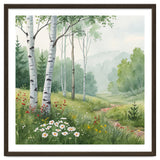 Birch Grove Serenity: A Meadow Wildflower Path thumbnail