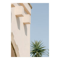 Mediterranean House With Palm (Print Only)