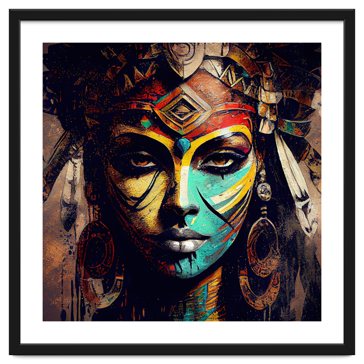 Midnight Warrior Woman Portrait