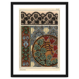Cyclamen persicum motif in patterns for lace, wallpaper and fabric. thumbnail