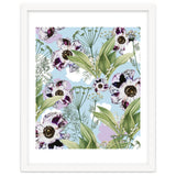 Kaya | Powder Blue Pastel Snowy | Vintage Botanical Floral Boho Garden | Spring Blossom thumbnail