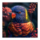 Vibrant Rainbow Lorikeet Parrot Close Up Portrait (Print Only) thumbnail