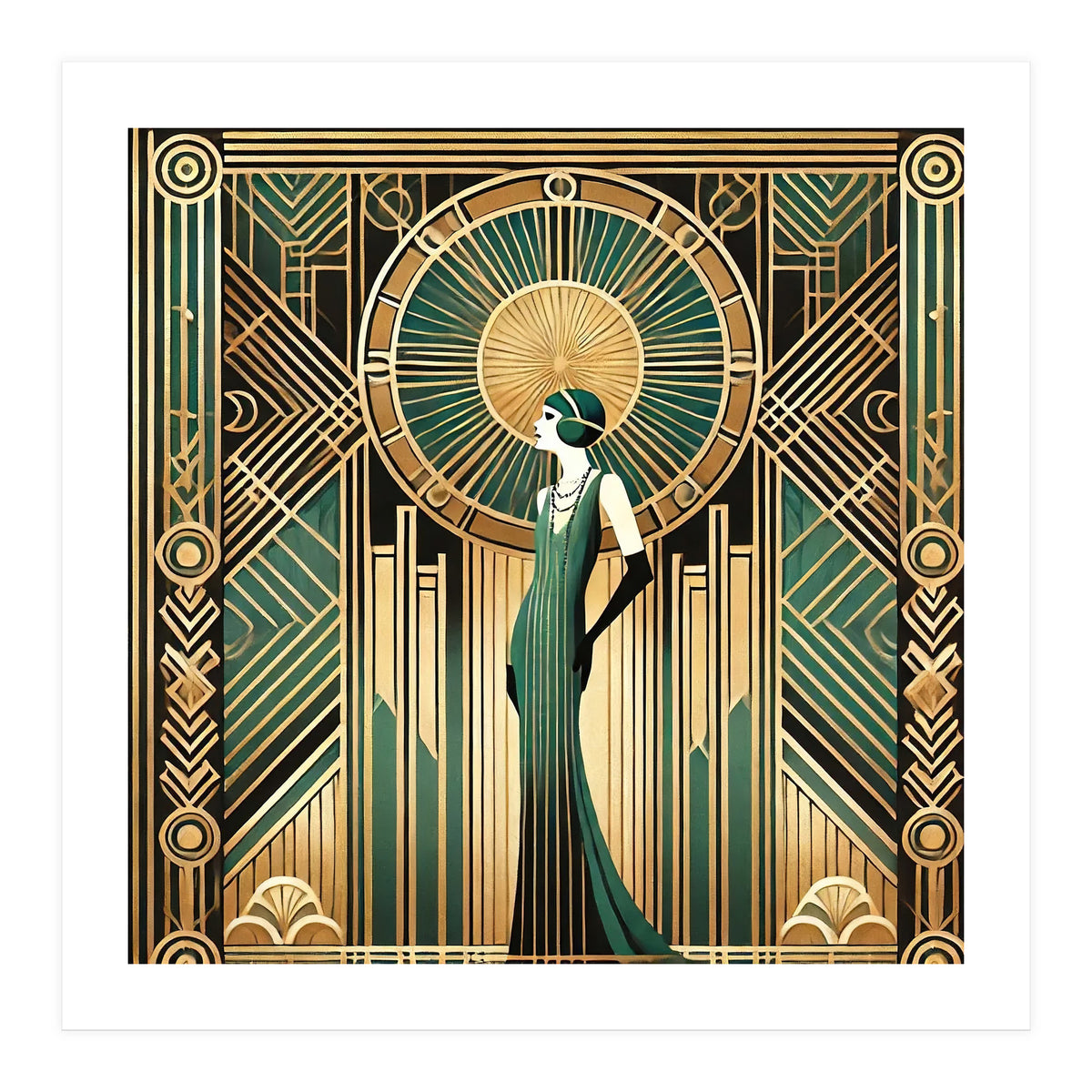 Opulent Elegance A Tribute To Art Deco (Print Only)