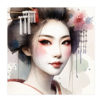 Rose Veil Modern Geisha (Print Only)