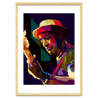 Marcus Miller Bass Jazz Musician Pop Art WPAP