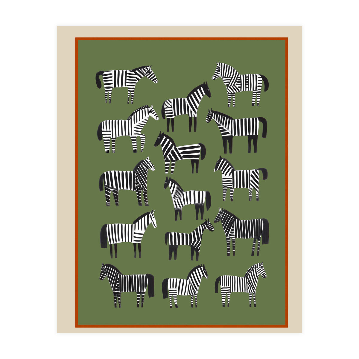 Striped Horses (Print Only)