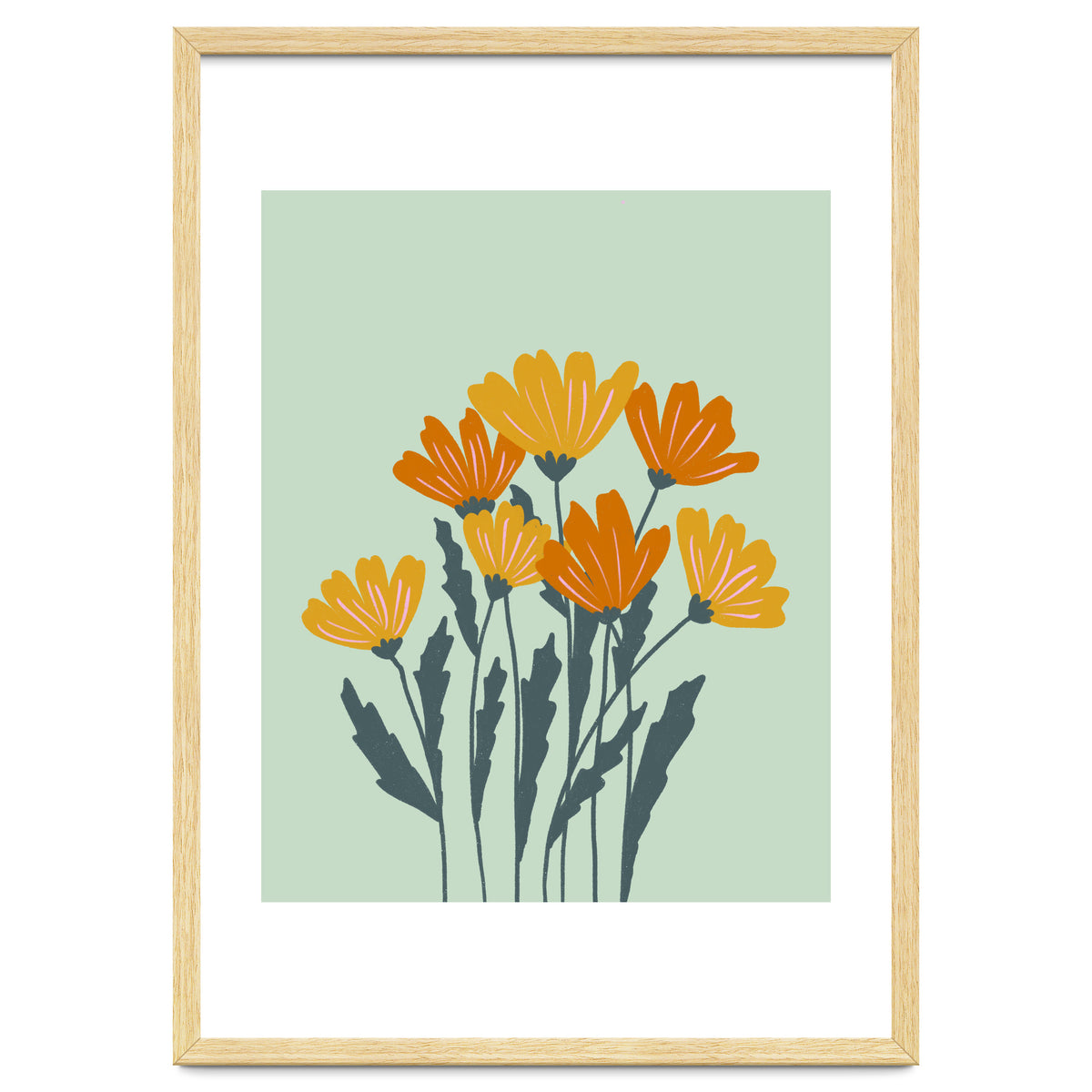 Orange and Yellow Flowers