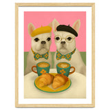 French Bulldogs At Breakfast Café thumbnail