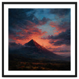 Majestic Mountain Peak at Sunset thumbnail