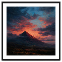 Majestic Mountain Peak at Sunset