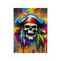 Pirate Logo, Graffiti (Print Only)