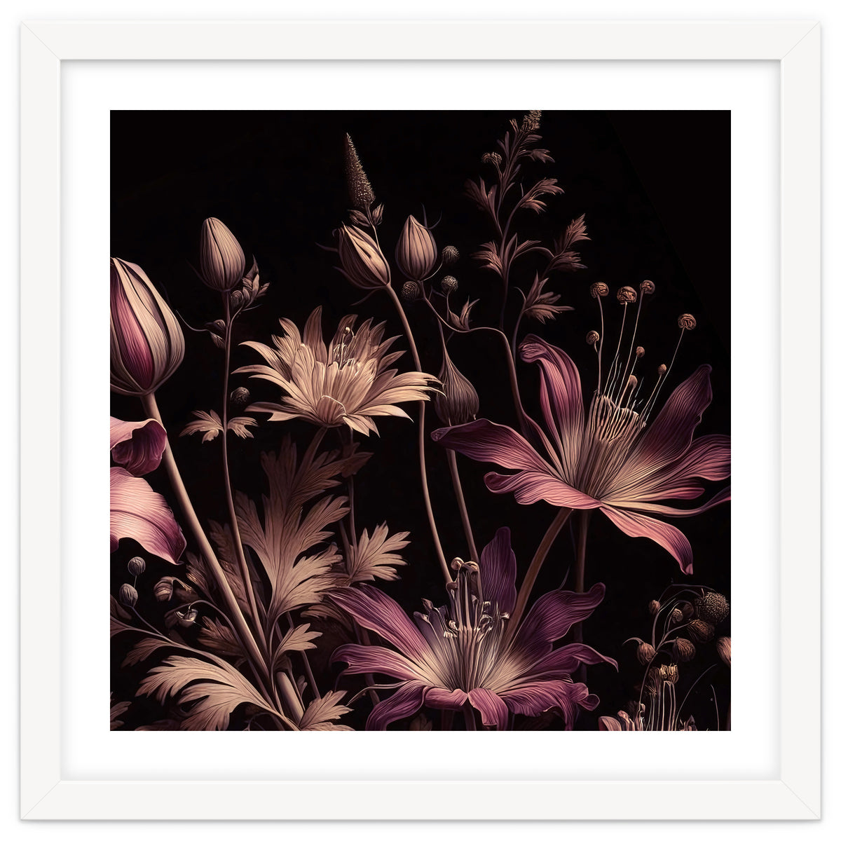 VINTAGE COLOURFUL BOTANICAL-10A-1