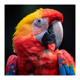Scarlet Macaw Parrot Headshot Vibrant Colors (Print Only) thumbnail