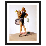 Pinup Sexy Girl Had Funny Accident On A Bus Stop thumbnail