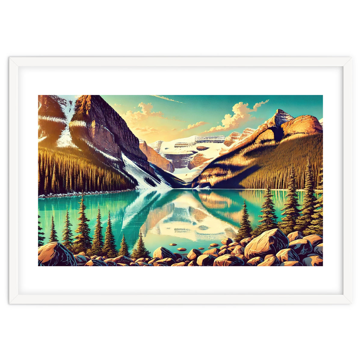 Vintage Lake Louise Banff Poster, Canada