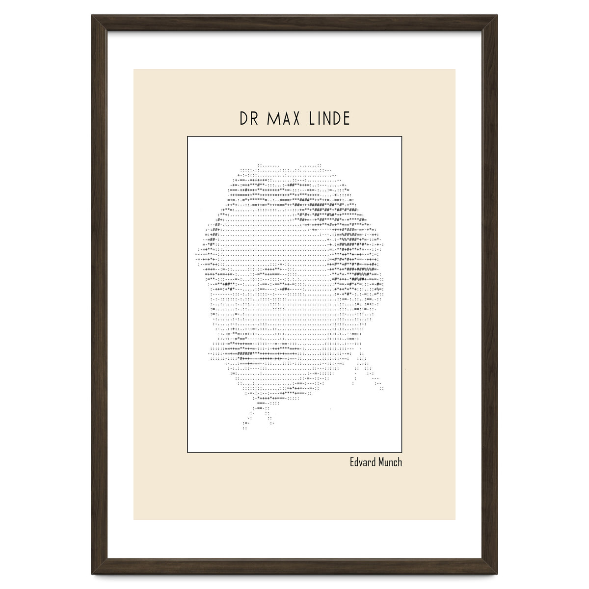 Dr Max Linde – Edvard Munch (ascii Art)