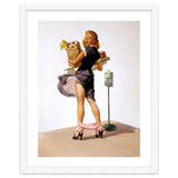 Pinup Sexy Girl Had Funny Accident On A Bus Stop thumbnail