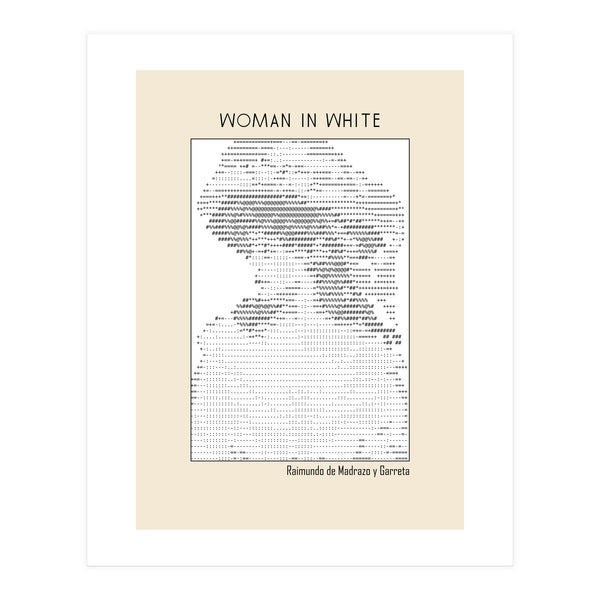 Woman In White – Raimundo De Madrazo Y Garreta (ascii Art) (Print Only)