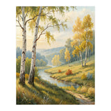 Golden Autumn Birch: A Riverside Walk (Print Only) thumbnail