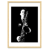 Stan Getz American Jazz Saxophonist in Grayscale thumbnail