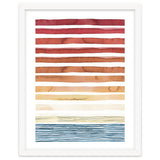 Watercolour Sunset Stripes Orange thumbnail