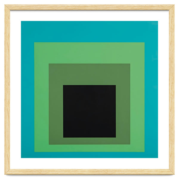 JOSEF ALBERS - HOMAGE TO THE SQUARE GREEN BLACK