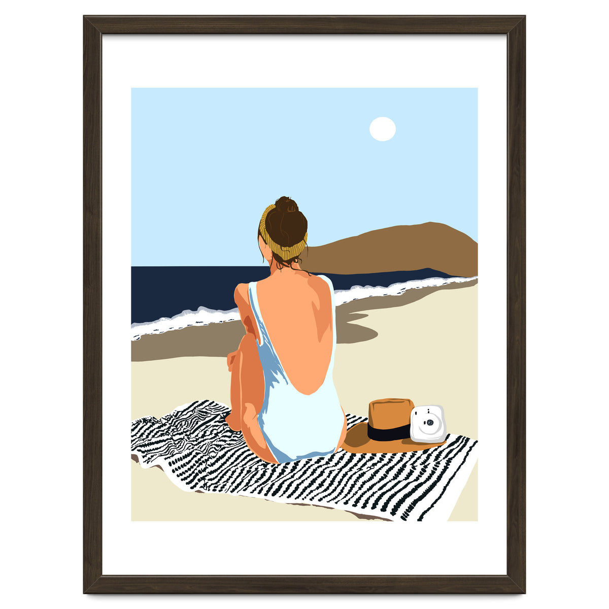 No Posting, No Liking, Just Living, Solitude Solo Woman Travel, Boss Lady Beach Ocean Sea, Summer Tan Bohemian