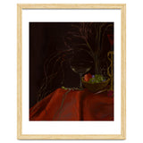 Dark Baroque Still Life Table and Wine oil thumbnail