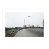 Street light on the curving road (Print Only) thumbnail