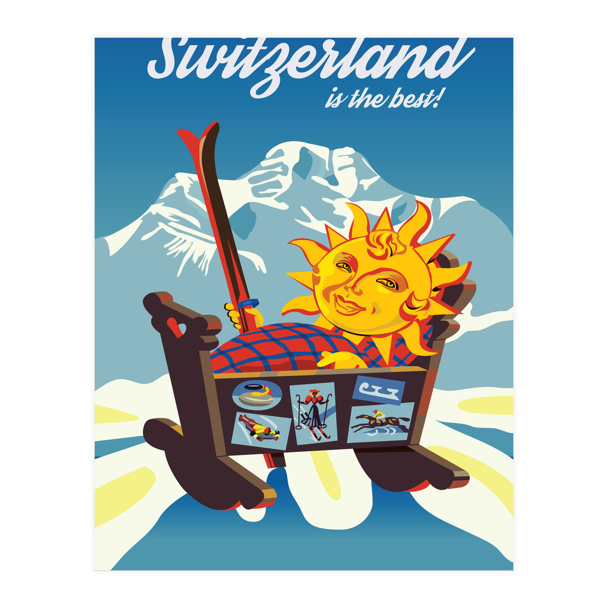 Switzerland, the Cradle of Ski Sports (Print Only)