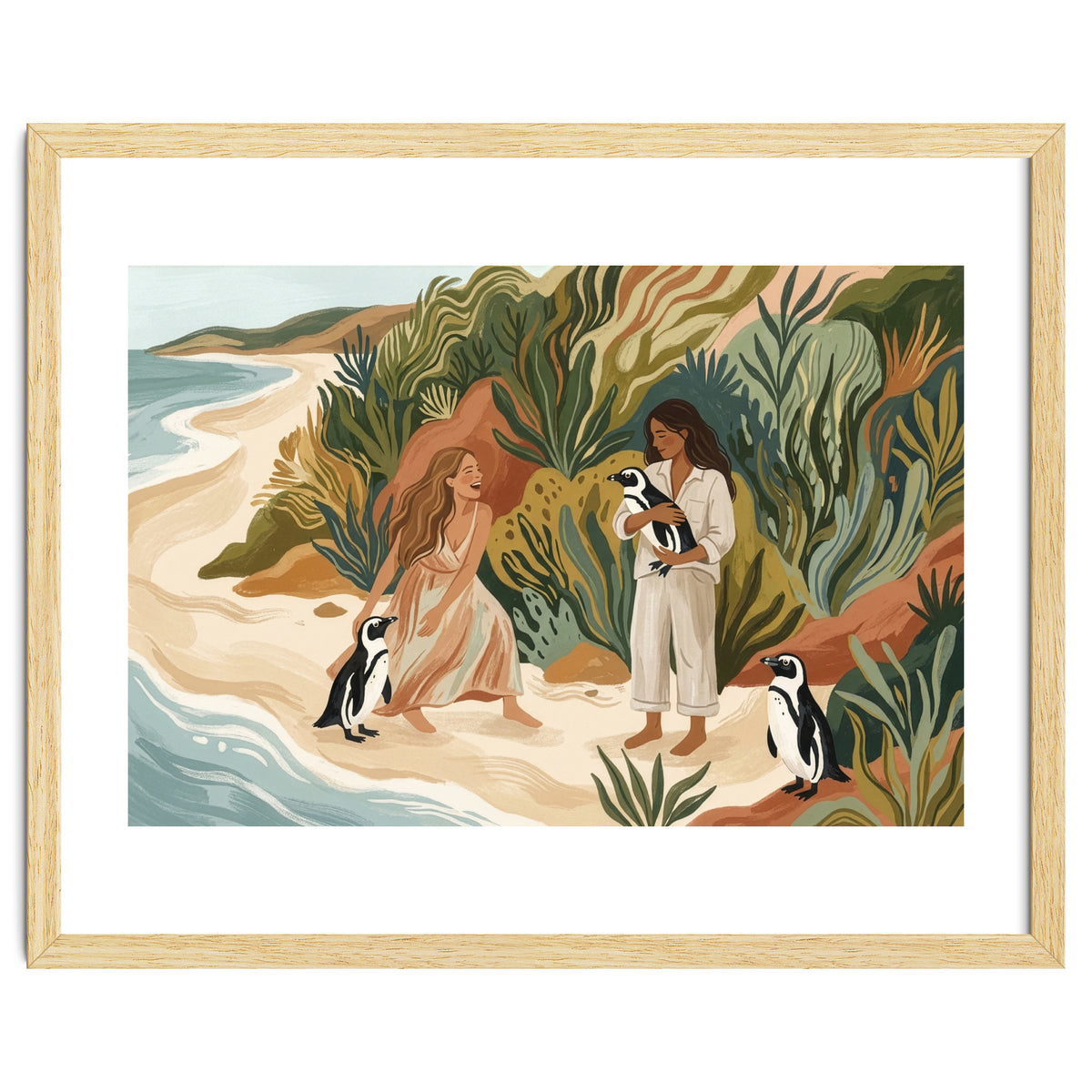 Penguin Friends By The Sea