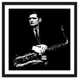 Zoot Sims American Jazz Saxophonist in Grayscale thumbnail