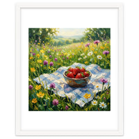 Summer Strawberries in the Meadow