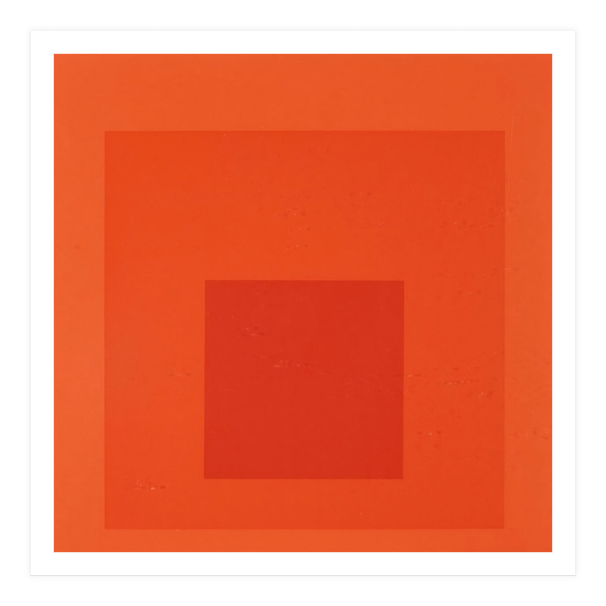 JOSEF ALBERS - HOMAGE TO THE SQUARE RED  (Print Only)