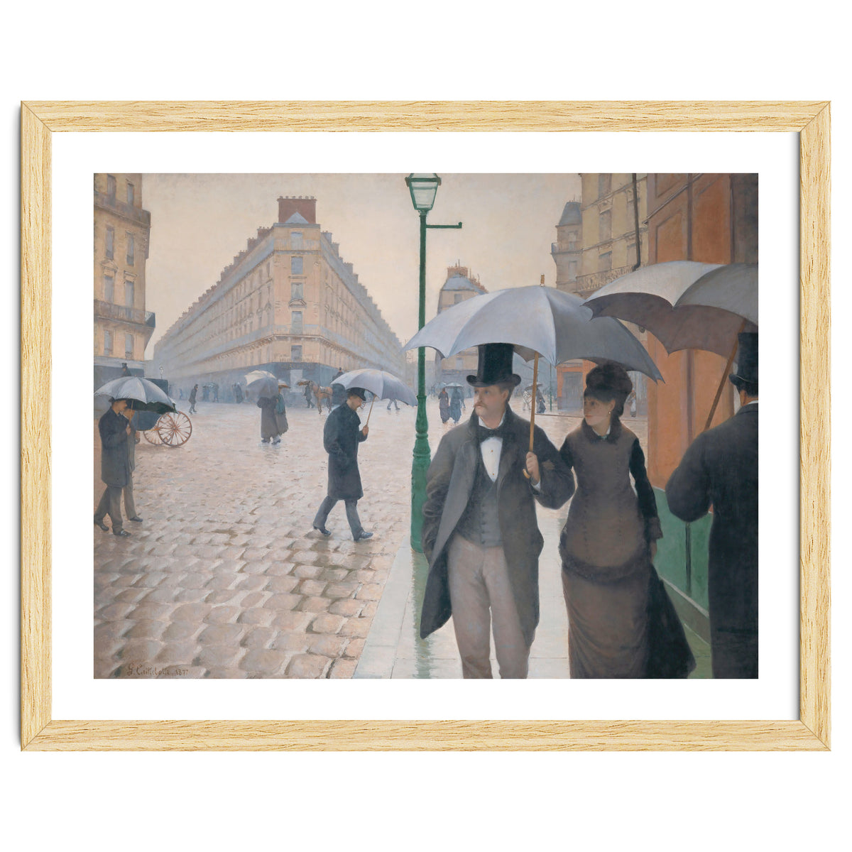 Gustave Caillebotte: Rue de Paris, temps de pluie - Paris Street in Rainy Weather, 1877.