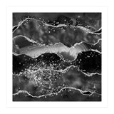Black Glitter Agate Texture 06  (Print Only) thumbnail