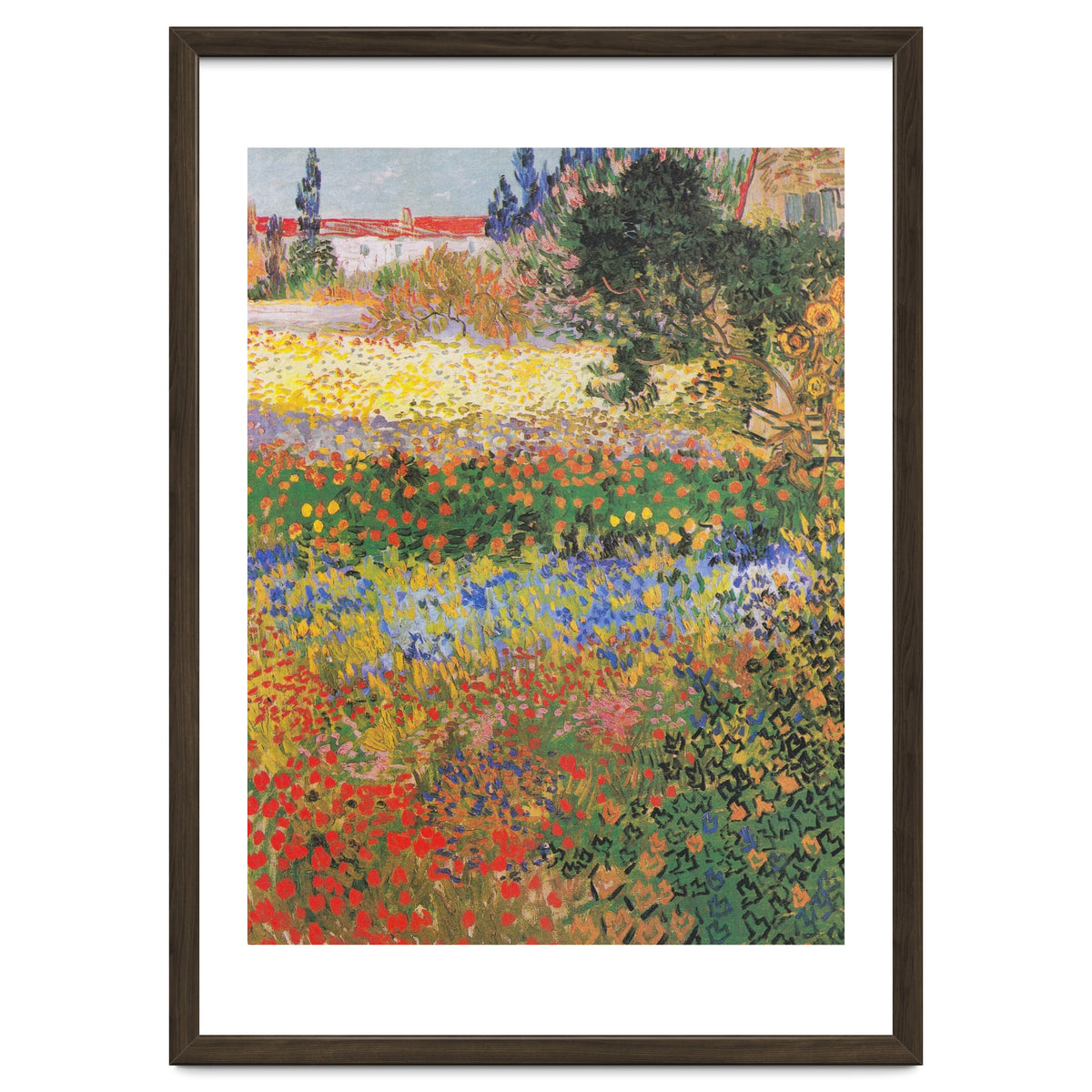 Vincent van Gogh – Flowering Garden – Classic Floral Masterpiece