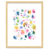 Abstract Watercolor Summer Flowers I thumbnail