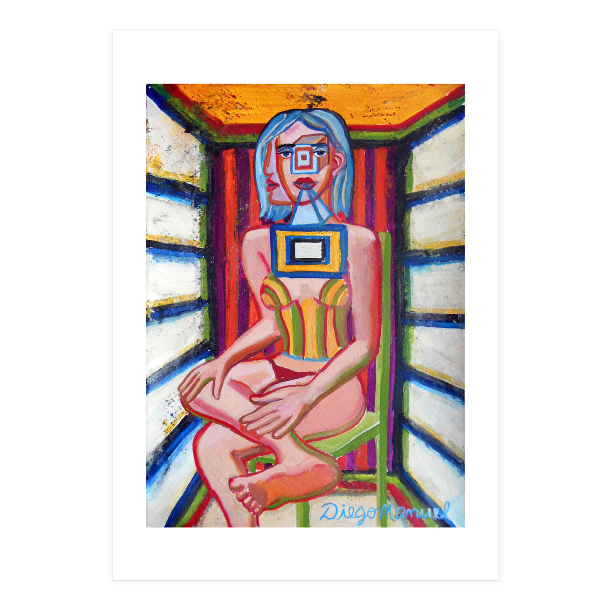 Mujer En La Silla 12 (Print Only)